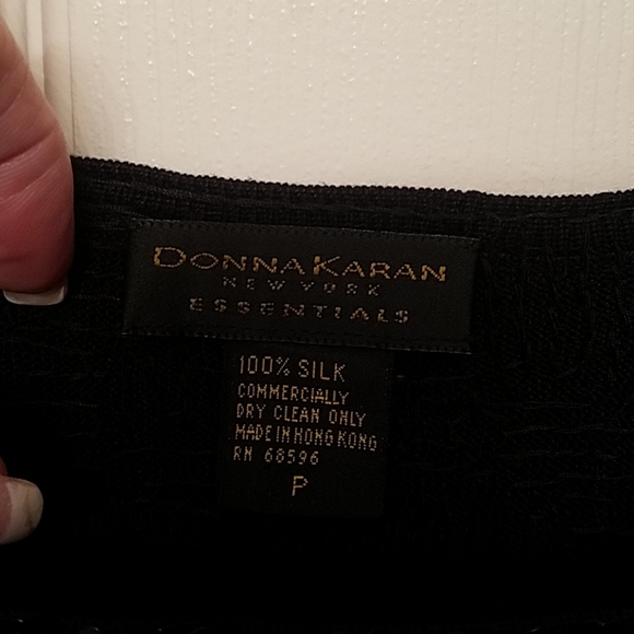 *HP*Donna Karan NY black sequined body suit - Picture 2 of 4